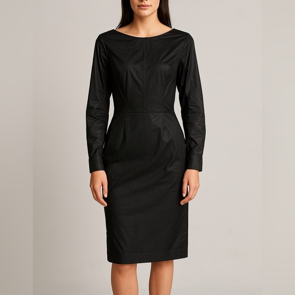 Heidi Merrick Black Metallic Puff‎ Shoulder Mini Dress - Picture 1 of 9